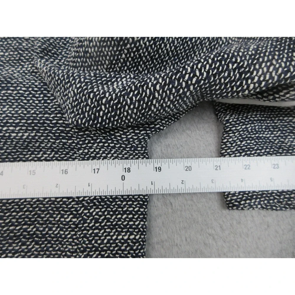 Lafayette 148 New York Dress Jacket Suit Set Womens 8/S Blue‎ Tweed Piped